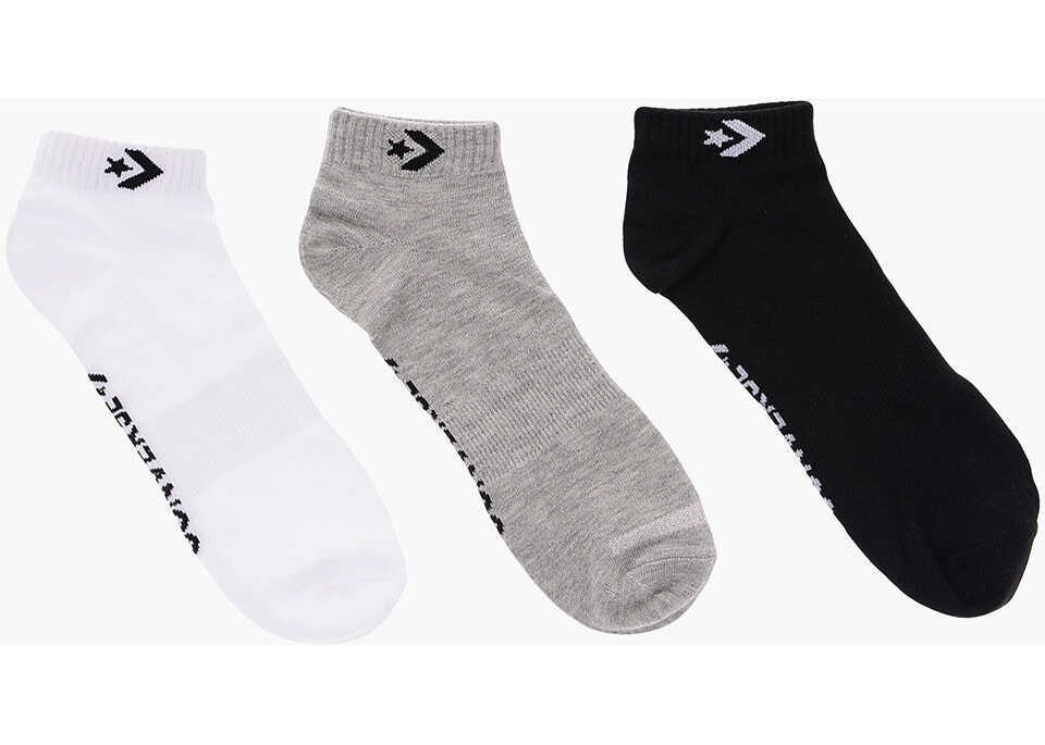 Sosete Converse Stretch 3 Pairs Of Socks Set With Logo Embroidery Gray Barbati (BM 9358478) 2
