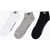 Converse Stretch 3 Pairs Of Socks Set With Logo Embroidery Gray