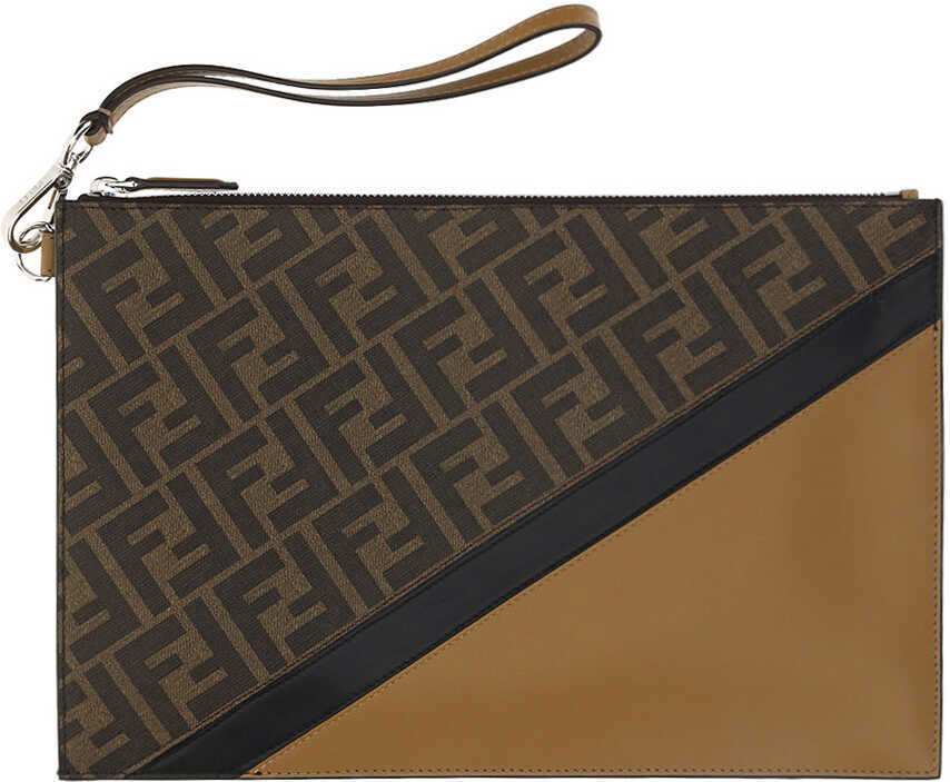 Genti de mana Barbati Fendi Pouch Flat Bag
