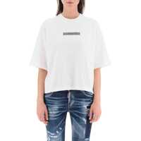 Tricouri Logo Boxy-Cut T-Shirt Femei