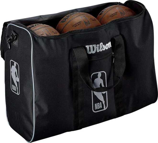 Genti de umar Wilson NBA Authentic 6 Ball Bag Black Barbati (BM 9360929) 2