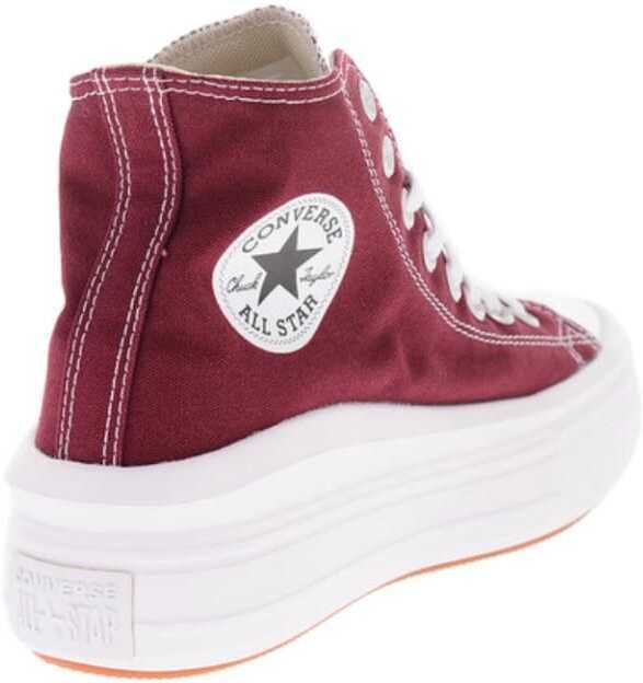 Sneakers Converse All Star Chuck Taylor 4Cm Cotton High Top Sneakers With Plat Burgundy Femei (BM 9362873) 3