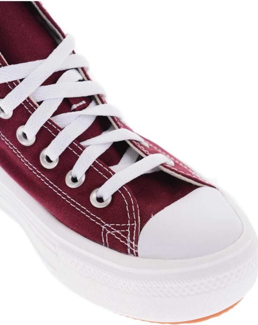 Sneakers Converse All Star Chuck Taylor 4Cm Cotton High Top Sneakers With Plat Burgundy Femei (BM 9362873) 4