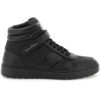 Sneakers Gancini Leather Hi-Top Sneakers Barbati