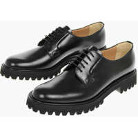 Pantofi Oxford Leather Shannon T Oxford Derby Shoes With Cleated Sole Barbati