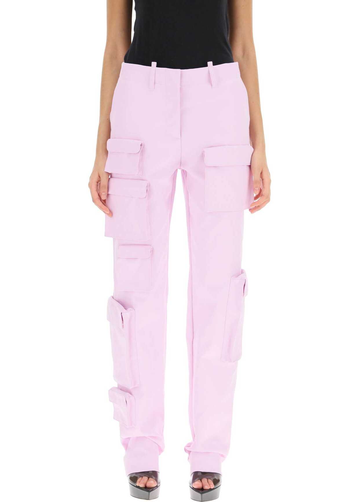 Off-White Gabardine Cargo Pants LILAC