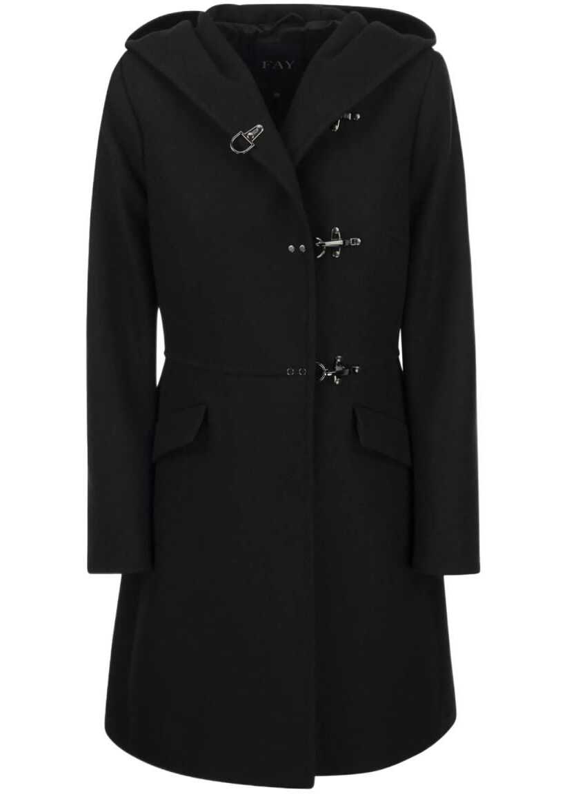 Fay Other Materials Coat BLACK