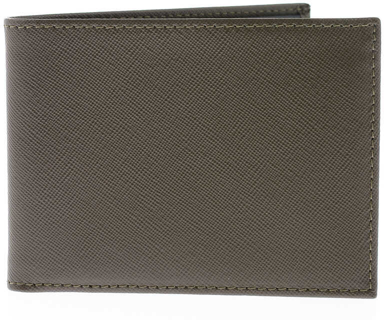 CORNELIANI Saffiano Leather Wallet Green