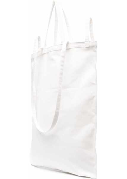 Genti de mana Maison Margiela Mm6 Maxi Canvas Tote Bag Paint-Splatter Print With Logo White Femei (BM 9372056) 3