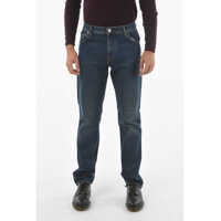 Blugi drepti CORNELIANI Id 5 Pockets Dark Wash Straight Fit Denims 20Cm