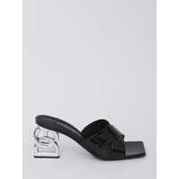 Sandale Leather Sandals With Dg Heel Femei