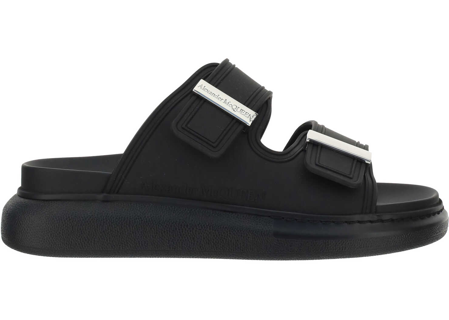 Alexander McQueen Sandals BLACK/SILVER