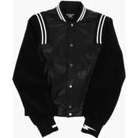 Bomber jacket Snap Button Varsity Bonded Bomber Jacket Baieti