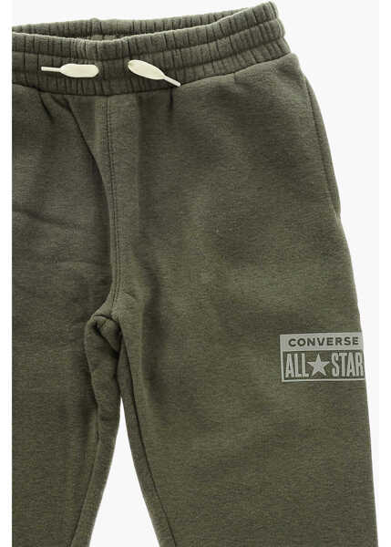 Pantaloni de trening Converse All Star 3 Pockets Fleeced Cotton Joggers Military Green Baieti (BM 9393146) 2