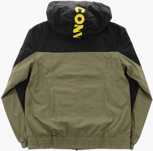 Jachete Converse All Star Chuck Taylor Logo Printed Two-Tone Windbreaker Black Baieti (BM 9393401) 3