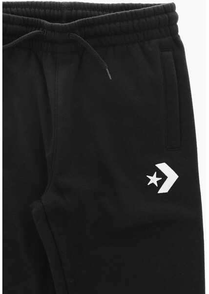 Pantaloni de trening Converse All Star Renew Fleeced 2 Pockets Joggers Black Baieti (BM 9393755) 2