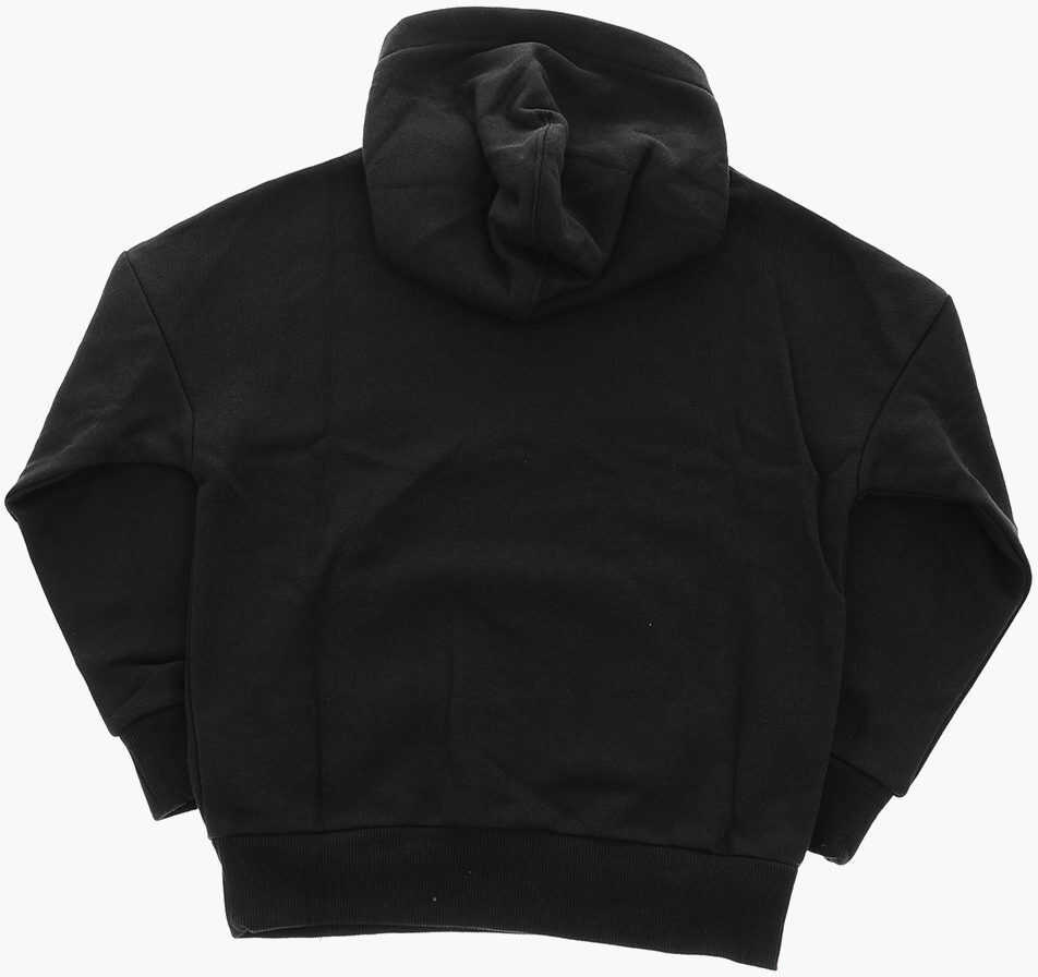 Hanorace Converse All Star Maxi Patch Pocket Brushed Cotton Sweatshirt Black Baieti (BM 9393758) 3