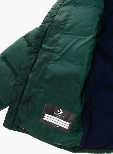 Jachete Converse All Star Chuck Taylor Solid Color Padded Jacket Green Baieti (BM 9393779) 4