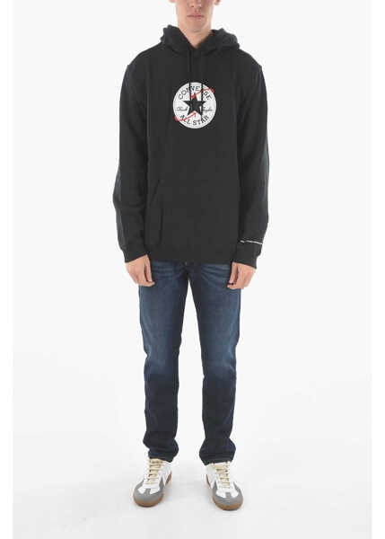 Bluze de trening Converse All Star Chuck Taylor Maxi Patch Pocket Hoodie Black Barbati (BM 9394574) 4