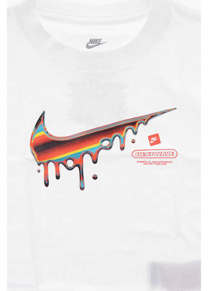 Tricouri Nike Crew-Neck T-Shirt With Logo-Print On The Front White Baieti (BM 9394847) 2