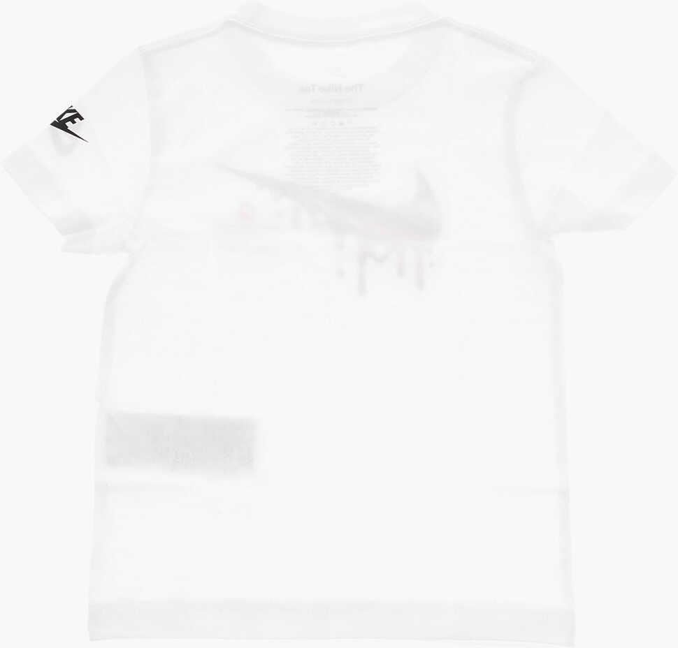 Tricouri Nike Crew-Neck T-Shirt With Logo-Print On The Front White Baieti (BM 9394847) 3