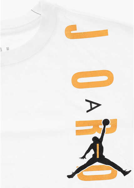 Tricouri Nike Air Jordan Glittered Side Logo Time To Shine Crew-Neck T-Shi White Baieti (BM 9395045) 2