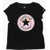 Converse All Star Chuck Taylor Crewneck T-Shirt With Large Front Prin Black