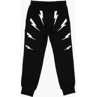 Pantaloni casual Printed Tiger Bolt Fleece Cotton Joggers Baieti