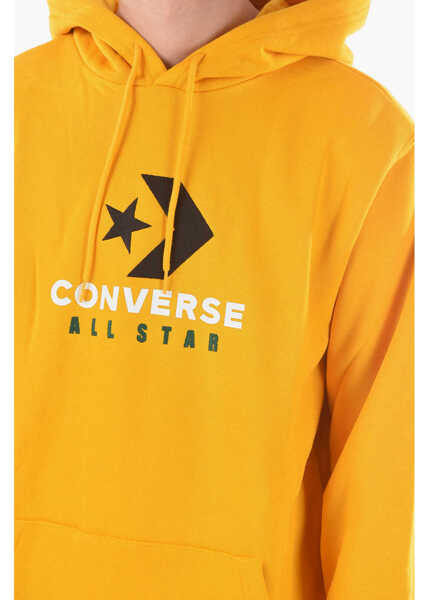 Bluze de trening Converse All Star Maxi Patch Pocket Cotton Hoodie Yellow Barbati (BM 9395195) 3