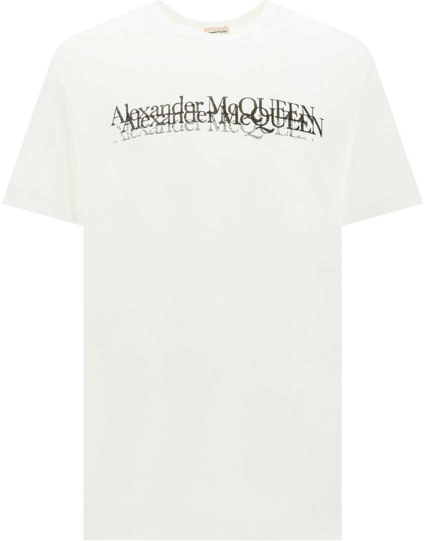 Alexander McQueen T-Shirt WHITE/BLACK