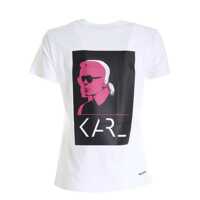 Tricouri Karl Legend Double Print Tee Femei