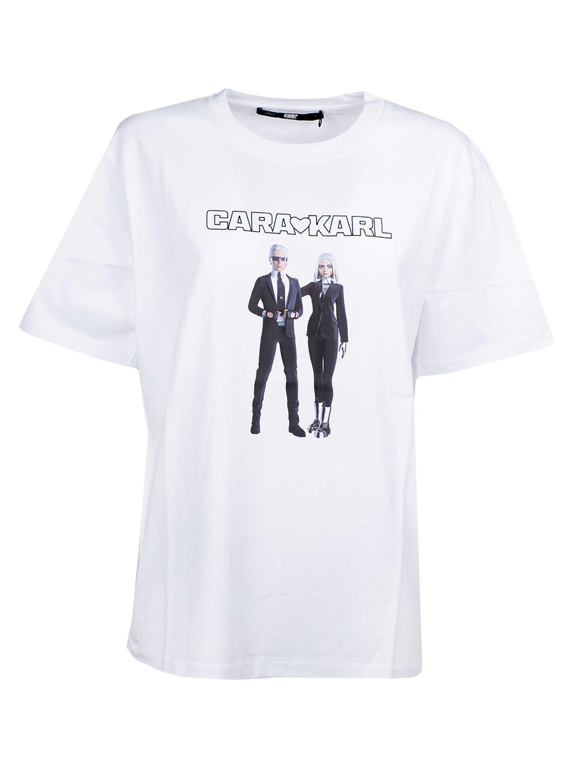 Karl Lagerfeld KL x CD unisex Avatar t-shirt BIANCO