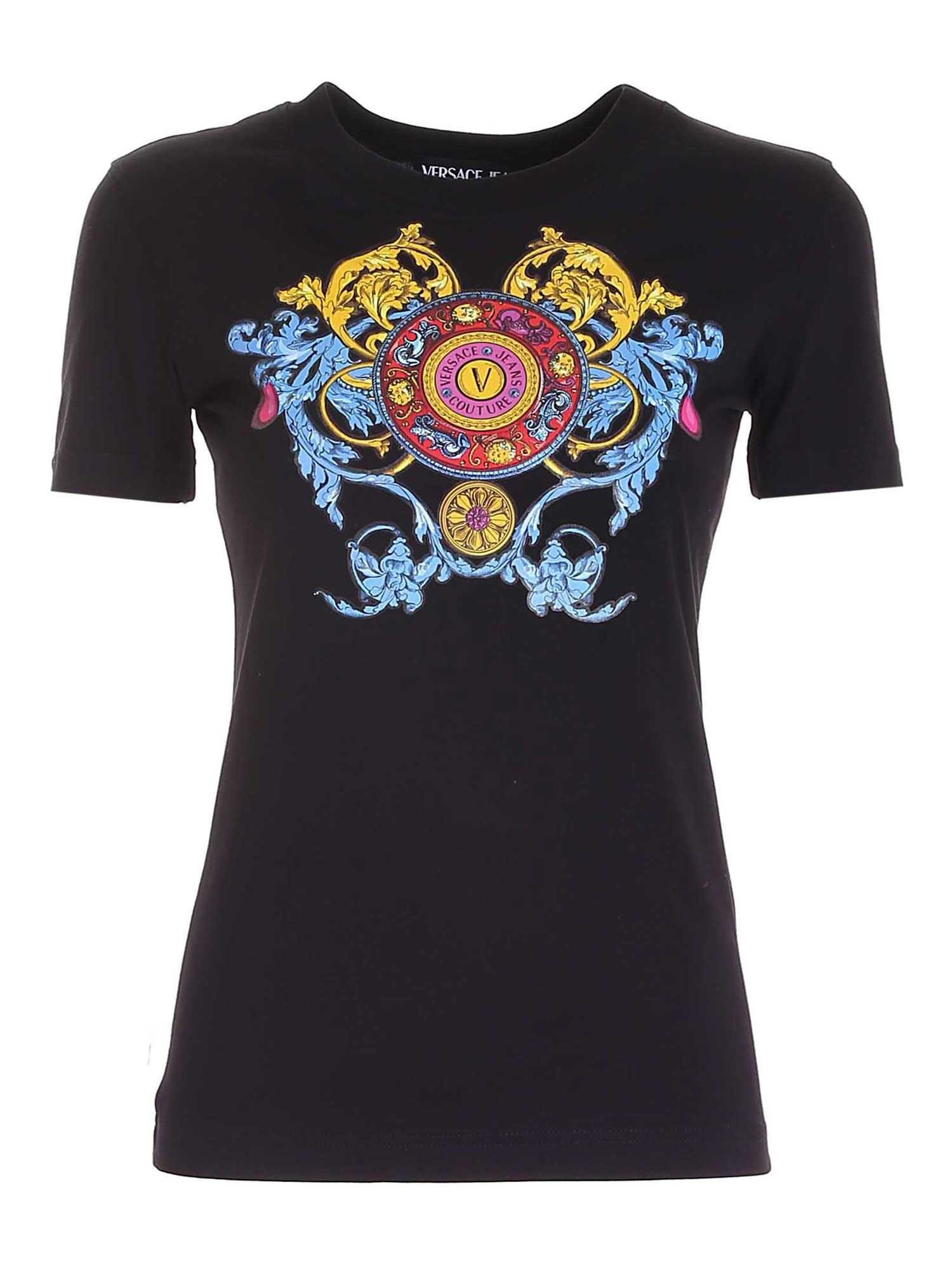 Versace Jeans Couture Frame Baroque Tshirt NERO