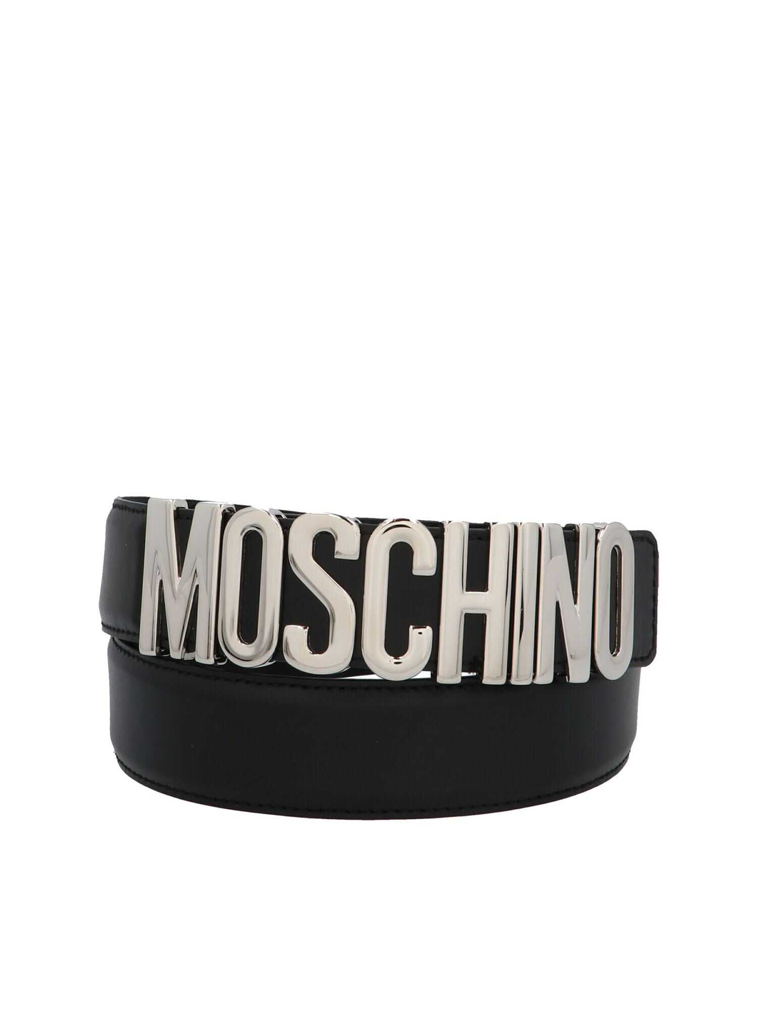 Moschino Metal Letter Belt ARGENTO
