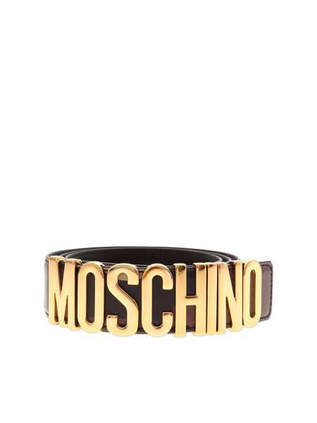 Curele Barbati Moschino Metal Letters Camo Belt