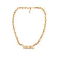 Coliere Dama - Coliere Moschino Metallic Letters Multicolor Hard Necklace MULTICOLOR Femei (BM 9405473) - B-mall.ro
