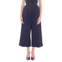 Pantaloni casual Cropped Large Belted Pants Femei