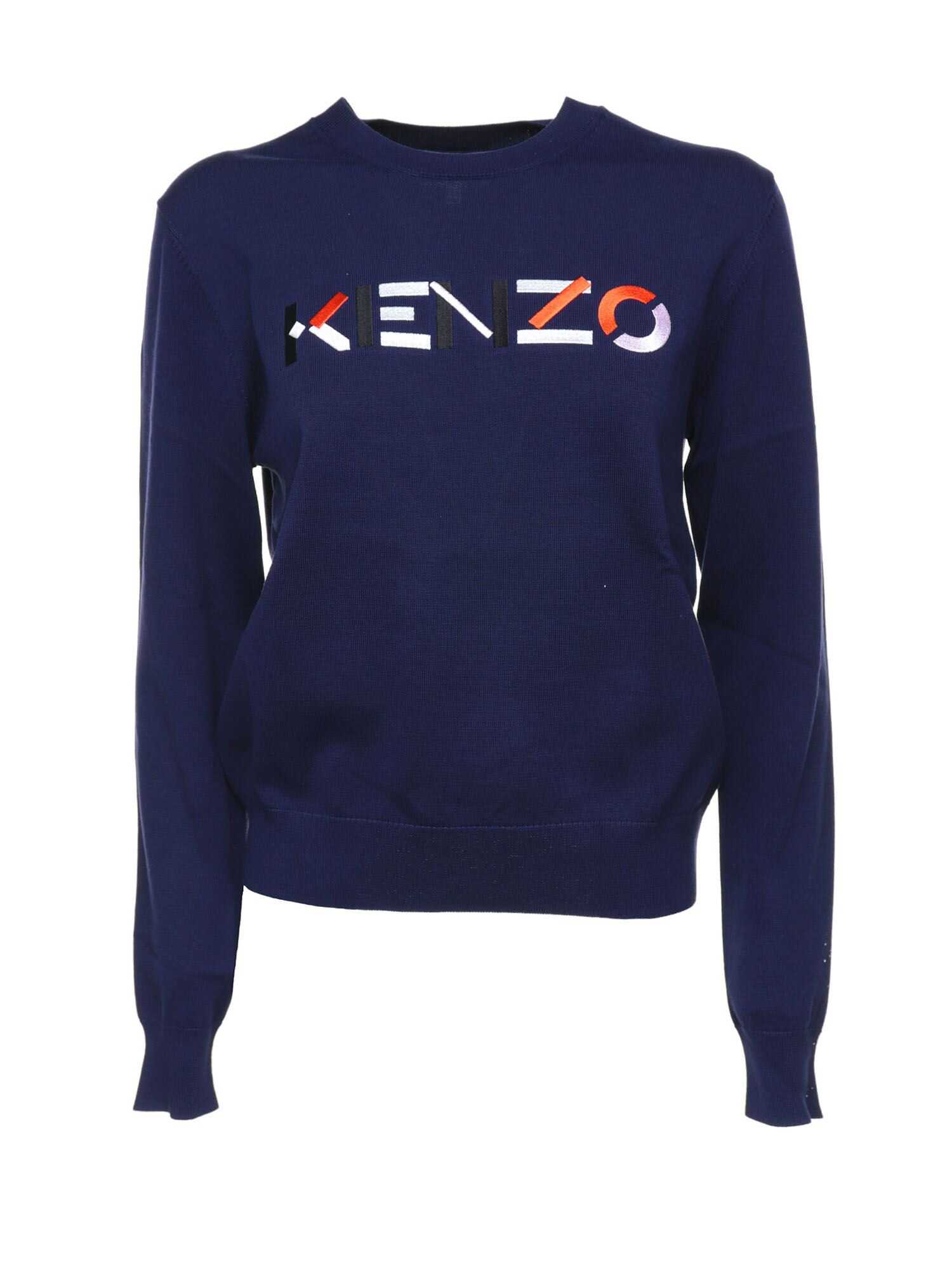 Kenzo Kenzo Multico Classic Jumper BLU NAVY