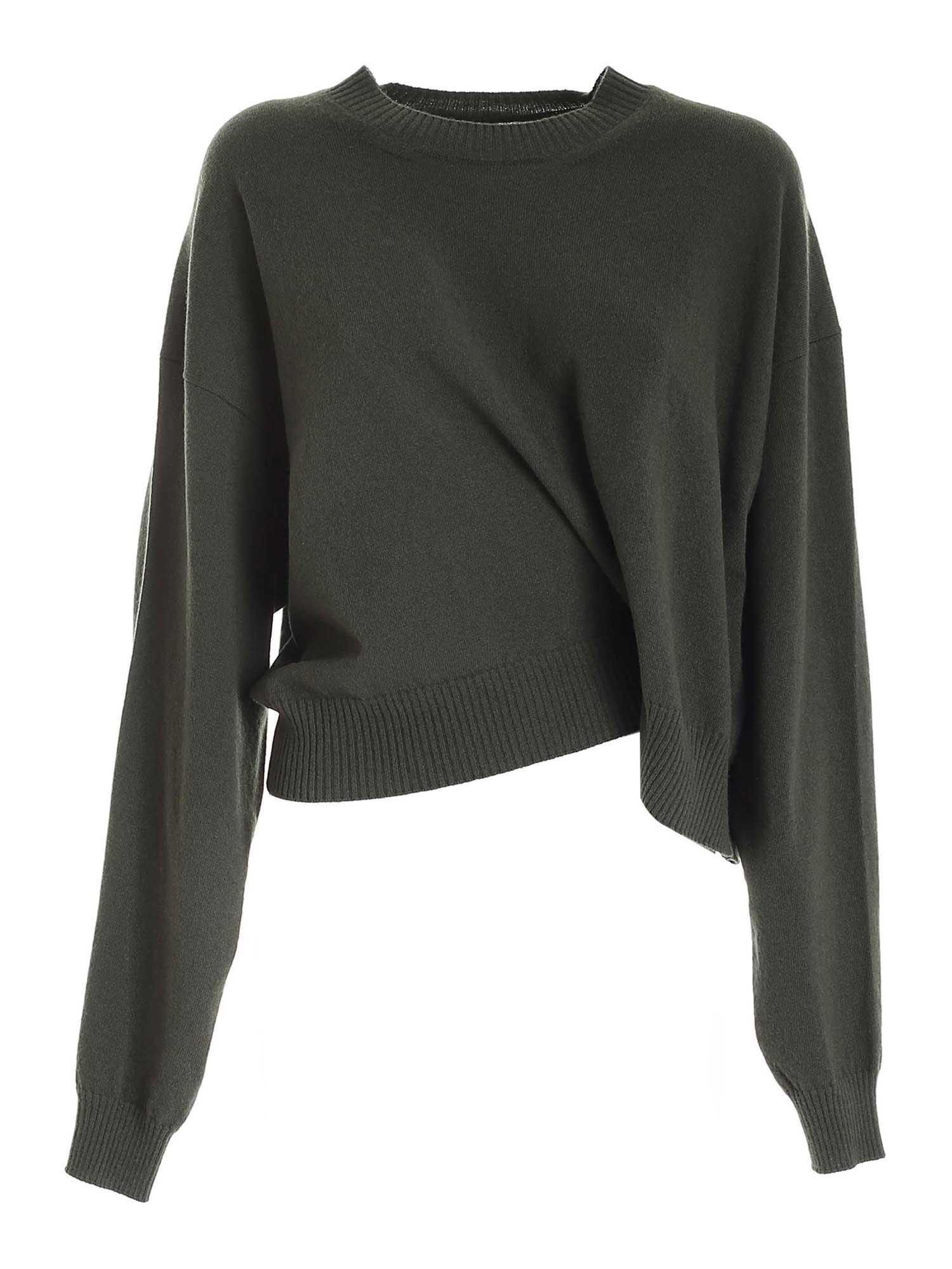 Kenzo draped jumper VERDE SCURO