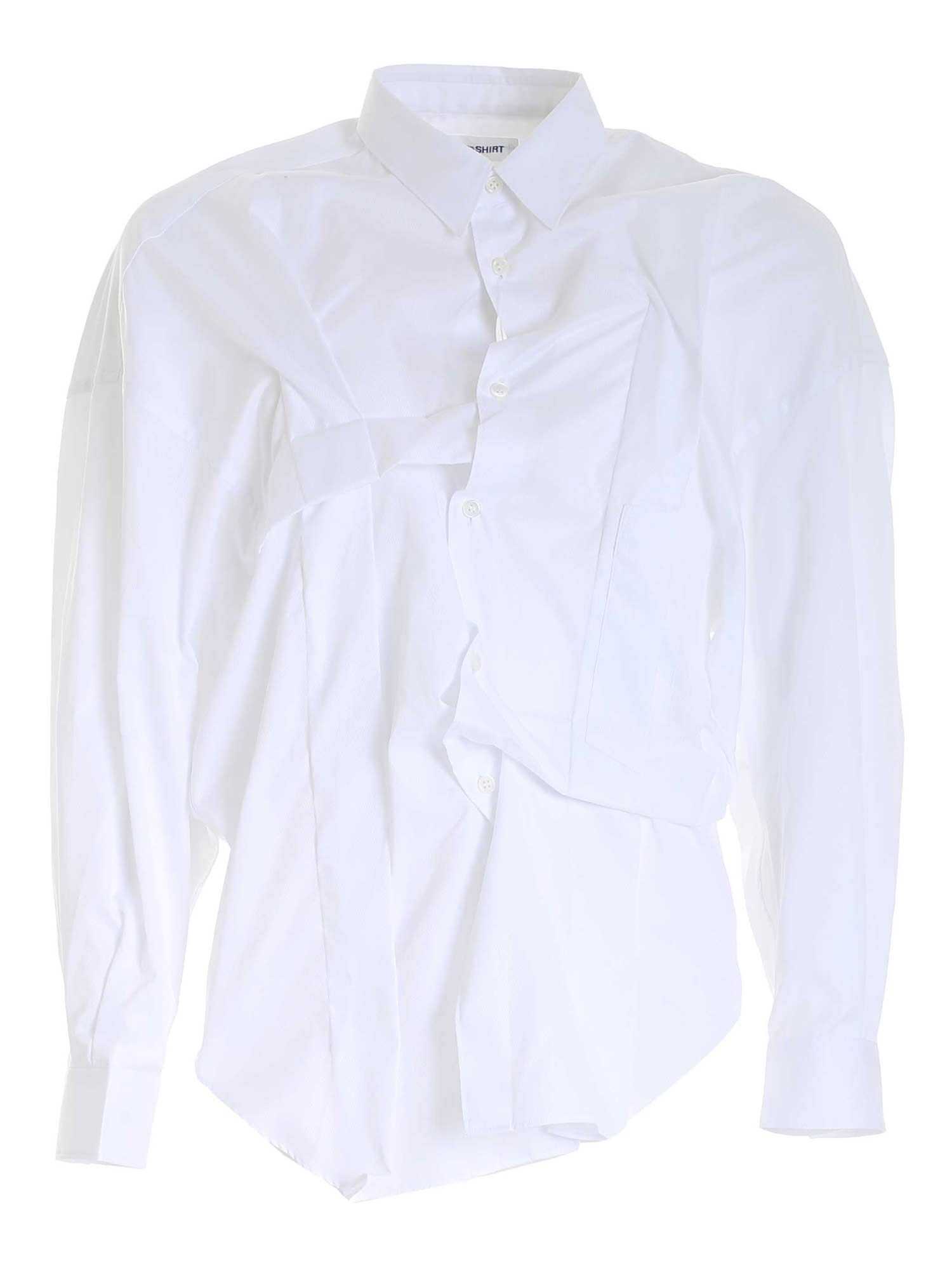 Comme des Garçons Crimped Shirt BIANCO