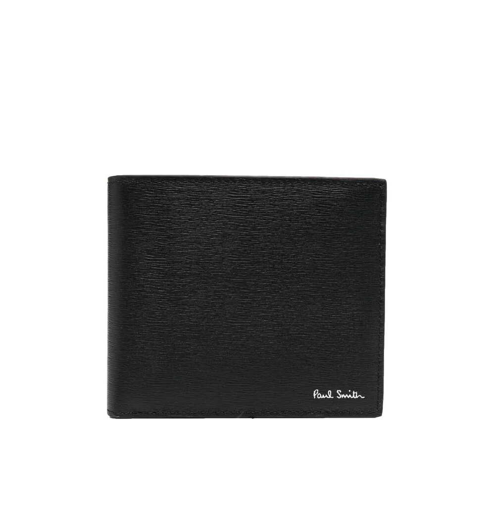 Paul Smith Straw-Grain Billfold Wallet NERO