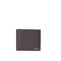 Portofele Straw-Grain Leather Billfold w/Coin Wallet Barbati