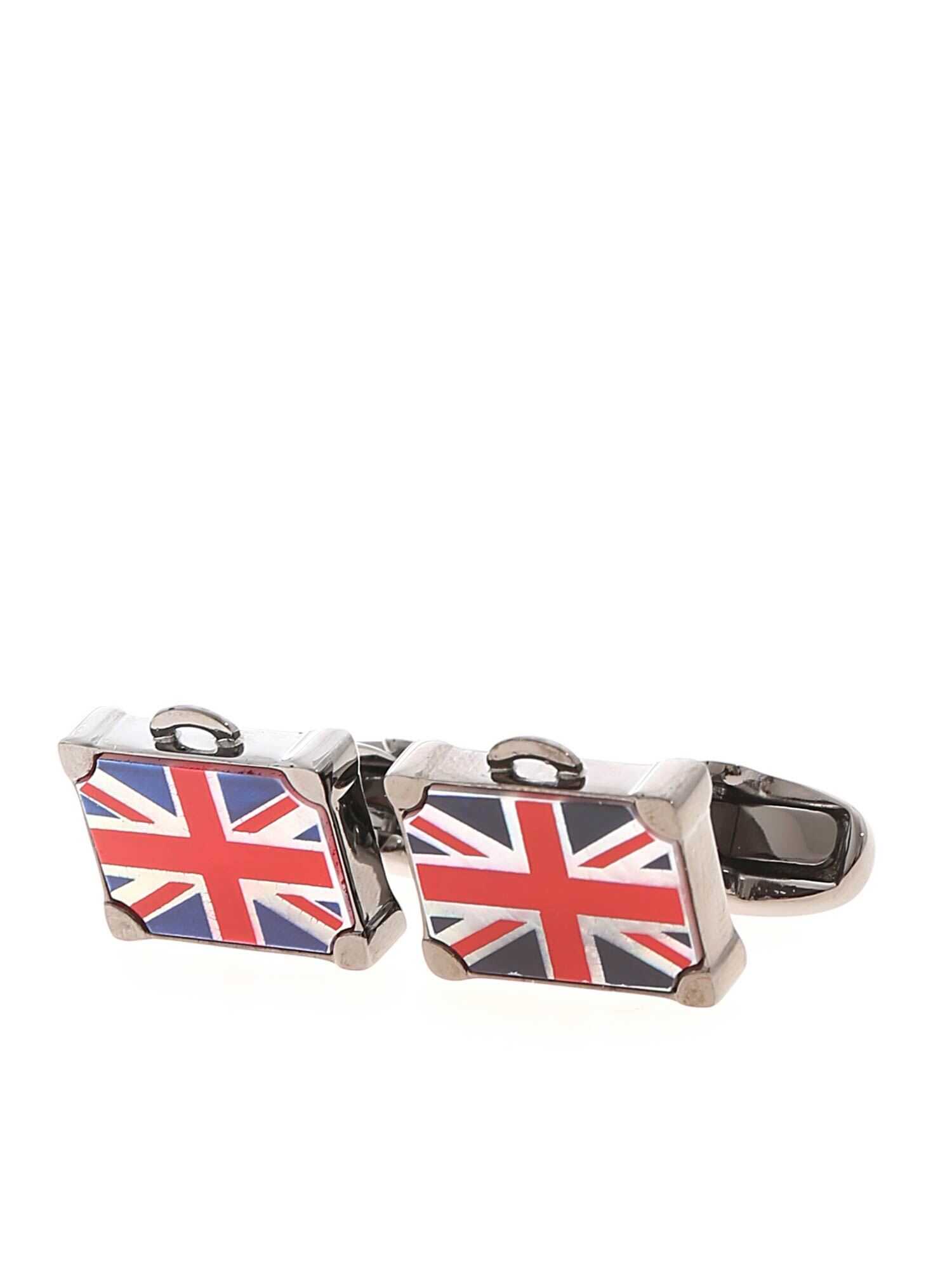 Paul Smith Flag Suitcase Cufflinks BLU image