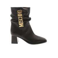 Botine metallic letters Ankle Boots Femei