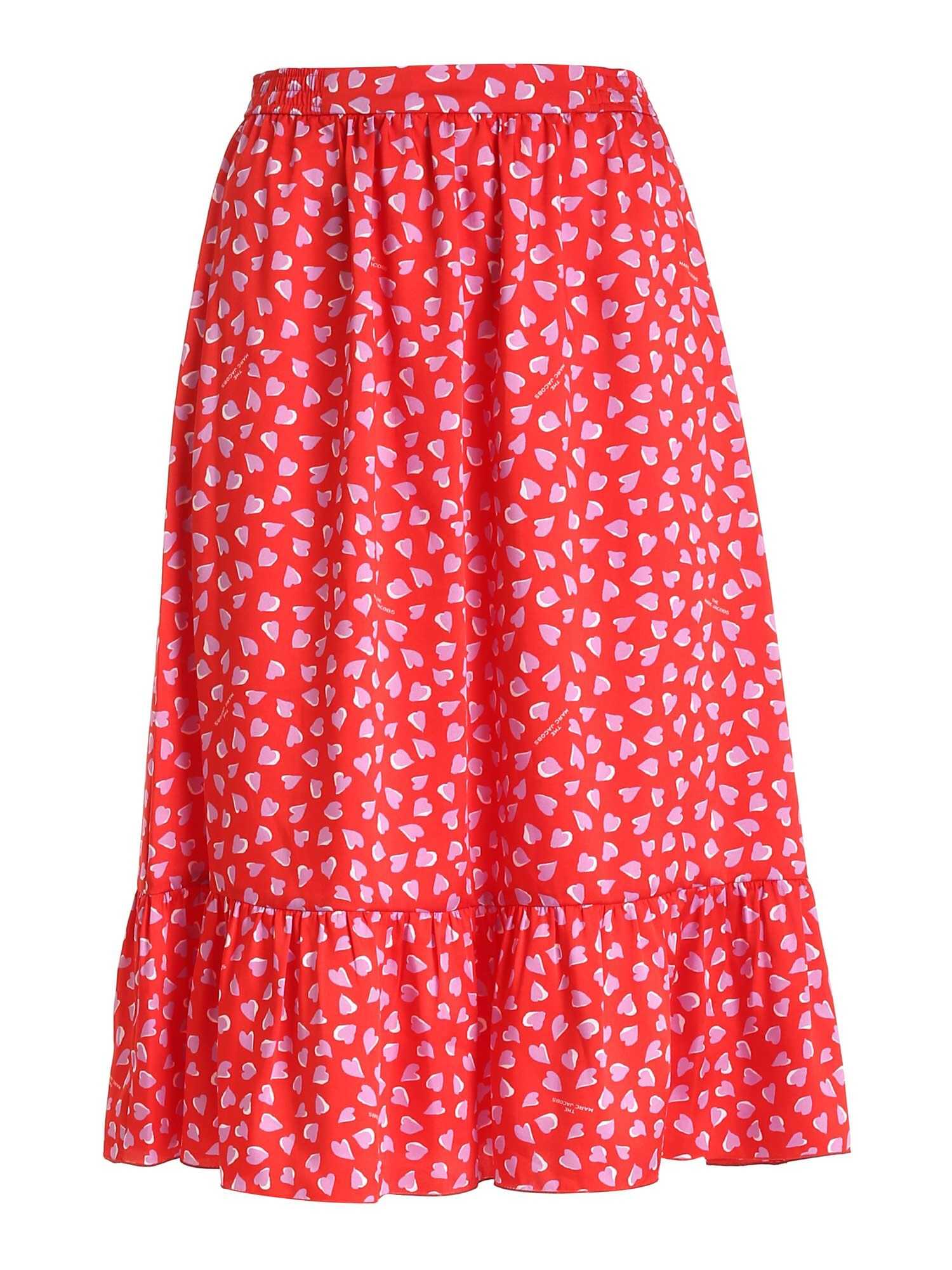 Marc Jacobs The Ruffle Skirt ROSSO