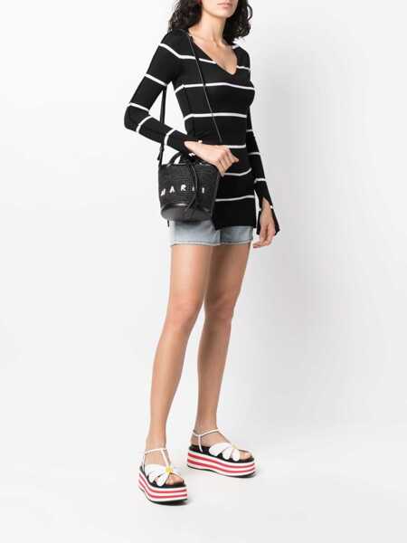 Genti de mana Marni Tropicalia Bucket Bag BLACK Femei (BM 9408608) 2