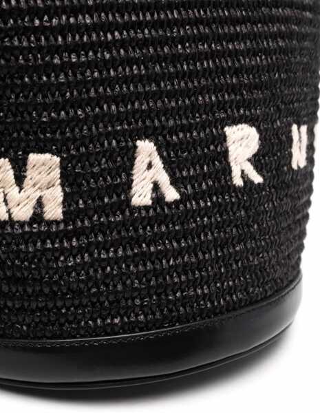 Genti de mana Marni Tropicalia Bucket Bag BLACK Femei (BM 9408608) 4