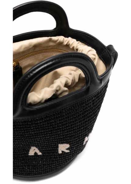 Genti de mana Marni Tropicalia Bucket Bag BLACK Femei (BM 9408608) 5