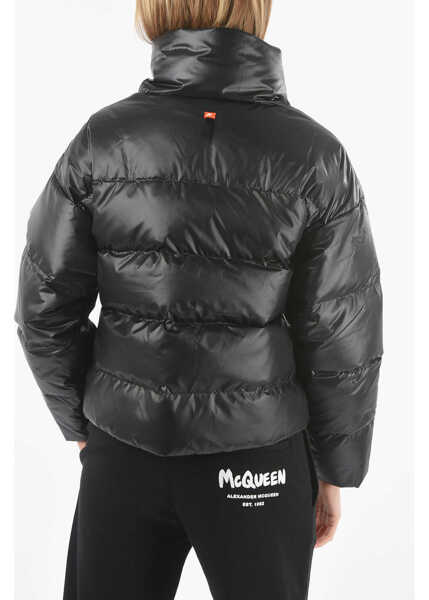 Geci de iarna Nike Faux Leather Maxi Down Jacket Black Femei (BM 9409136) 2