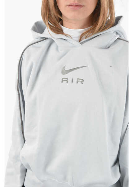 Hanorace Nike Air Cotton Oversized Hoodie Light Blue Femei (BM 9409958) 3